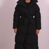 Longline puffer Black