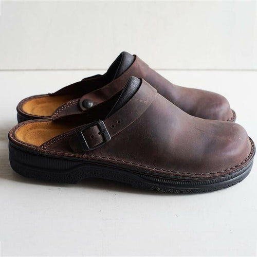 Shoehub Slippers | Leather Orthopedic Comfort Slippers