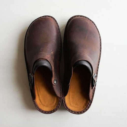 Shoehub Slippers | Leather Orthopedic Comfort Slippers