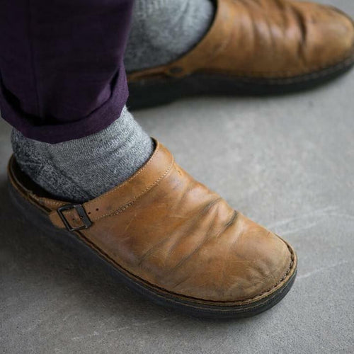 Shoehub Slippers | Leather Orthopedic Comfort Slippers
